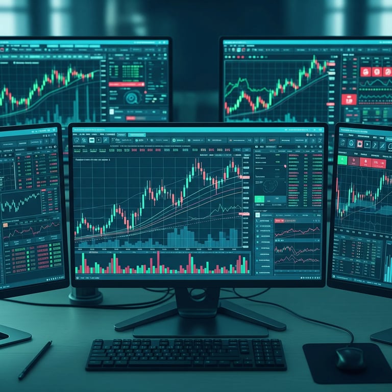 Image illustrating trading signals alerts dashboard at Holguin Trades