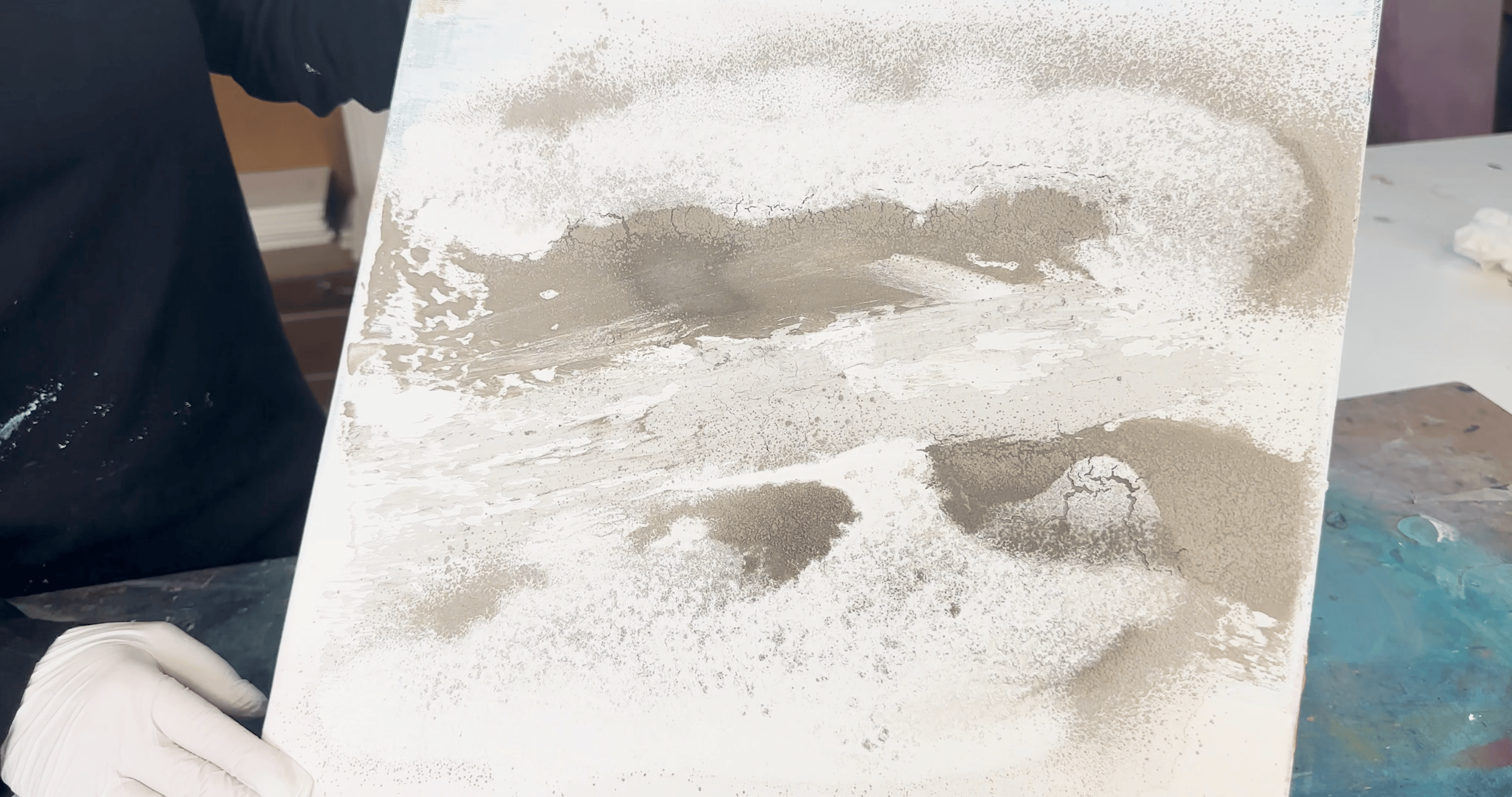 Set Strukturpaste selbst gemacht Kauf – Arbeiten mit Graumehl: Lose Anwendung und Herstellung von Spachtelmasse