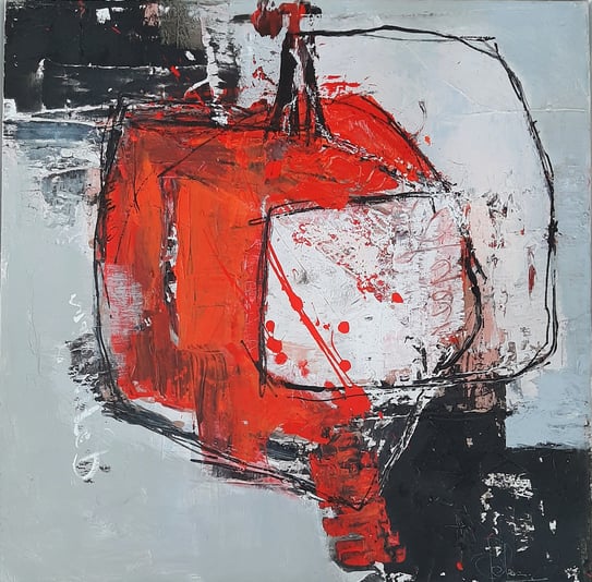 2021 Heleen Posthumus Powerful 80x80cm MM lijst