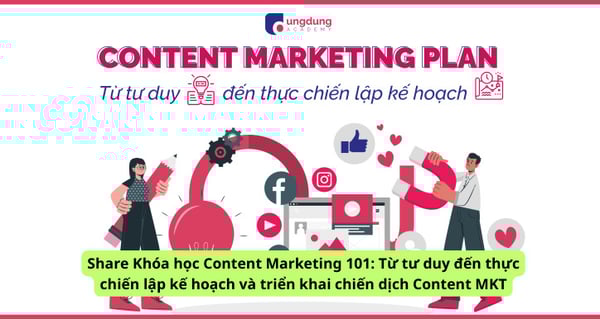 Khóa học Content Marketing 101: Từ tư duy đến thực chiến lập kế hoạch và triển khai chiến dịch Content MKT
