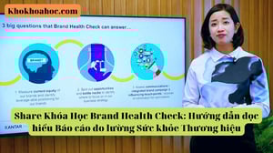 Khóa Học Brand Health Check: Hướng dẫn đọc hiểu Báo cáo đo lường Sức khỏe Thương hiệu