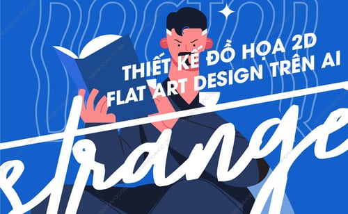 Khóa Học Thiết kế đồ họa 2d : Flat art design trên ai – Mheeartist
