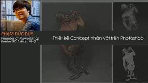 Khóa Học Thiết kế Concept nhân vật trên Photoshop – Phạm Đức Duy