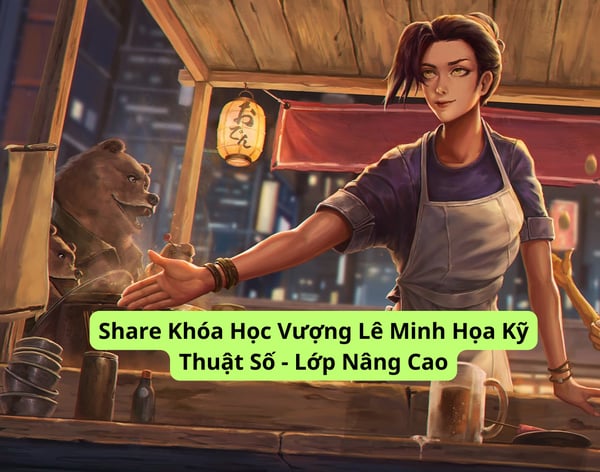 Khóa Học Vượng Lê Minh Họa Kỹ Thuật Số – Lớp Nâng Cao