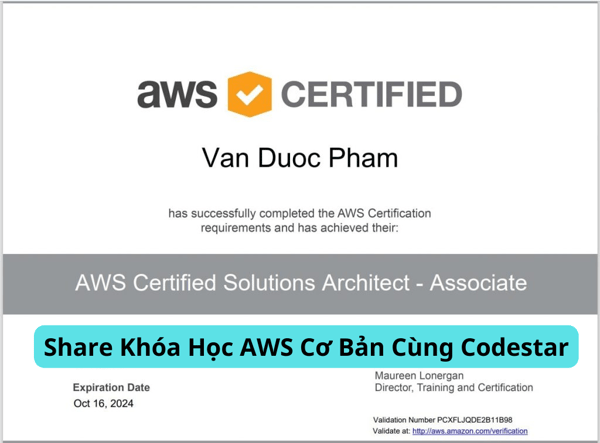 Khóa Học AWS Cơ Bản Cùng Codestar