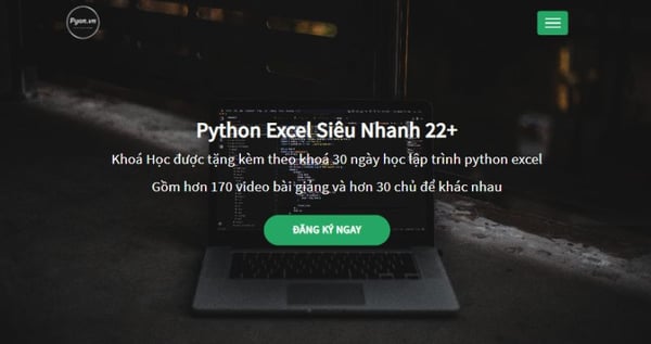 Khóa Học Python Excel Siêu Nhanh 22+ Pyan