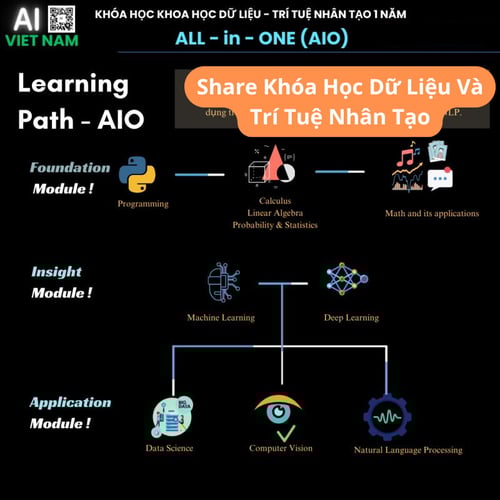 Khóa Học Dữ Liệu Và Trí Tuệ Nhân Tạo AIO AIVIETNAM