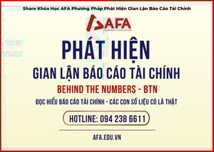 Khóa Học AFA Phương Pháp Phát Hiện Gian Lận Báo Cáo Tài Chính
