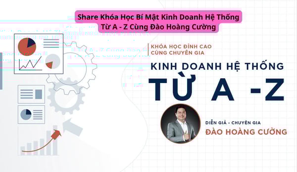 Khóa Học Bí Mật Kinh Doanh Hệ Thống Từ A – Z Cùng Đào Hoàng Cường