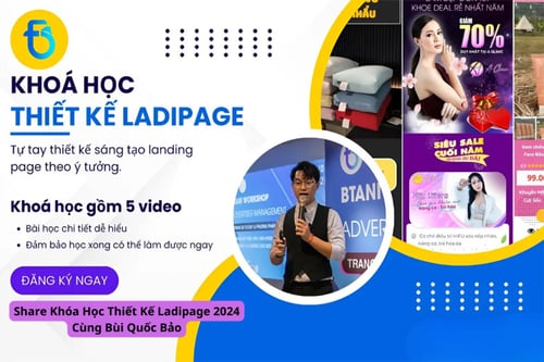 Khóa Học Thiết Kế Ladipage 2024 Cùng Bùi Quốc Bảo