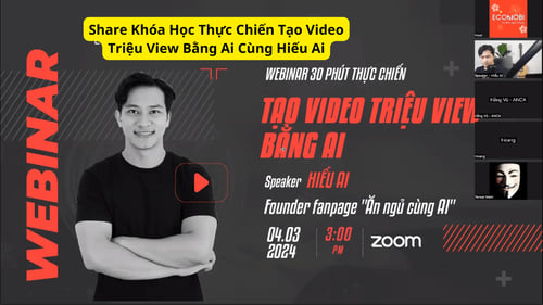 Khóa Học Thực Chiến Tạo Video Triệu View Bằng Ai Cùng Hiếu Ai