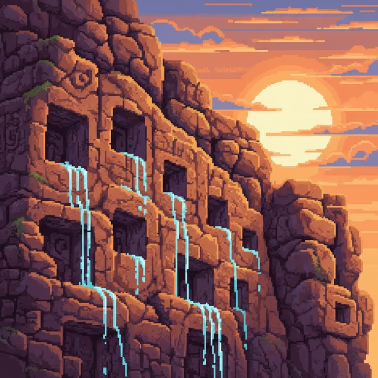 Weeping Walls of Otuzco — AI-generated collectible card | Ventanillas de Otuzco
