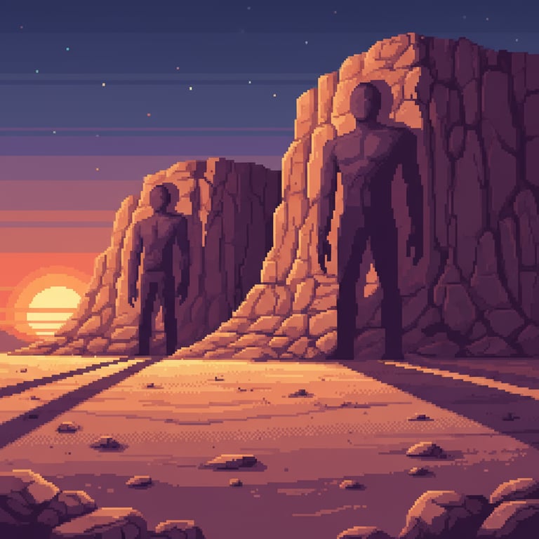 The Giant’s Shadow — AI-generated collectible card | Bir Hima