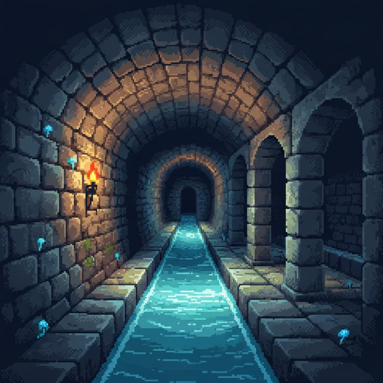 Subterranean Stream Network — AI-generated collectible card | Thermae Germisara