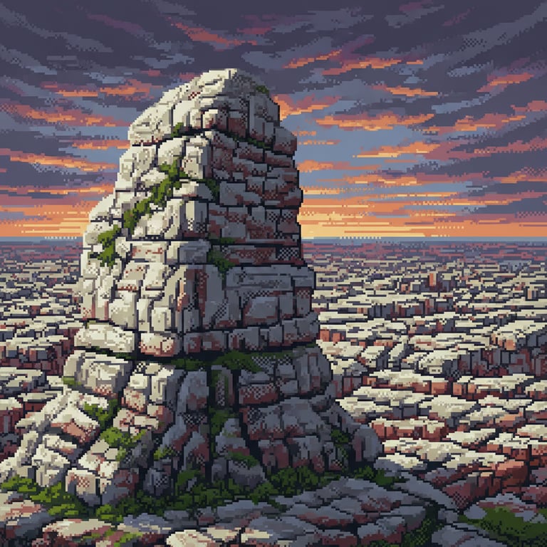 The Limestone Sentinel — AI-generated collectible card | The Sea of Stones