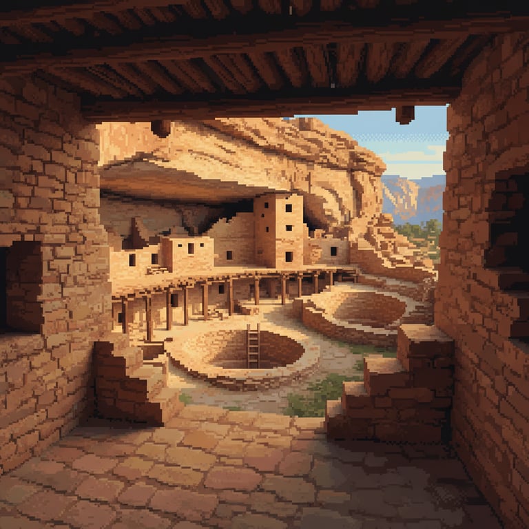 Cliff Palace Interior — AI-generated collectible card | Mesa Verde National Park