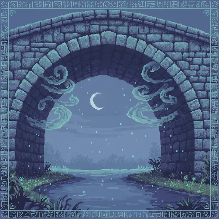 Whispers of the Watchers — AI-generated collectible card | Petrogriphia Bridge