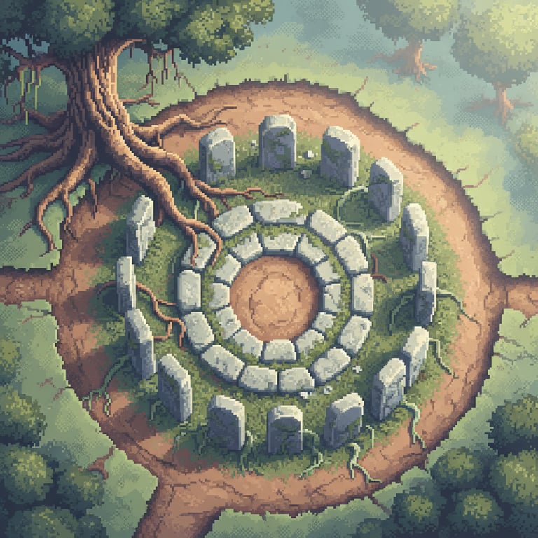 The Sunken Sanctuary — AI-generated collectible card | Tilisca Dacian Settlement 