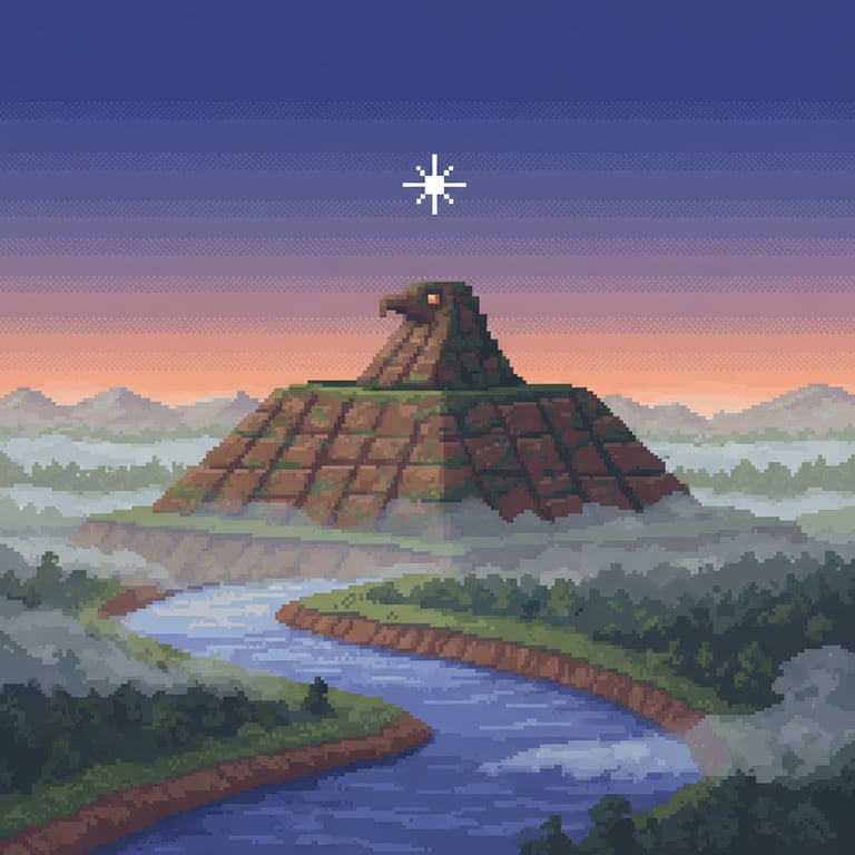 Celestial Alignment Mound — AI-generated collectible card | Effigy Mounds Iowa