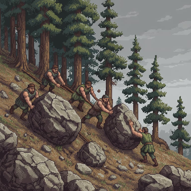 Hillside Defenders — AI-generated collectible card | Tilisca Dacian Settlement 