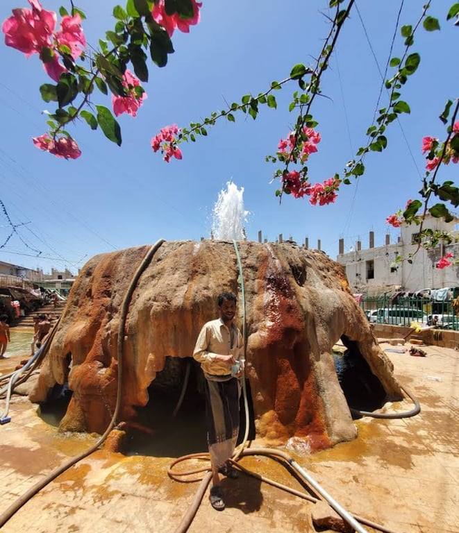 Damt Natural Hot Spring — The Dhamar Crater