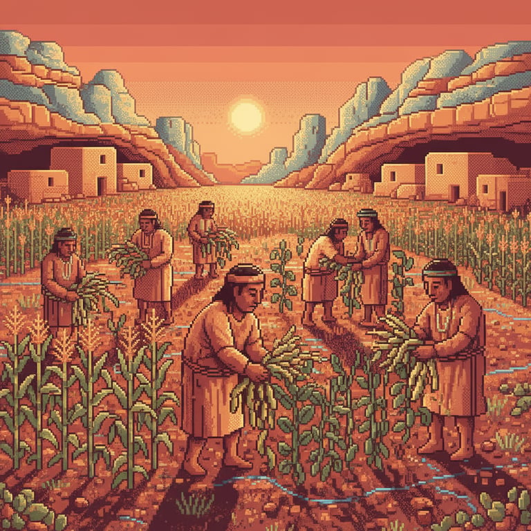 Harvesting the Desert — AI-generated collectible card | Butler Wash
