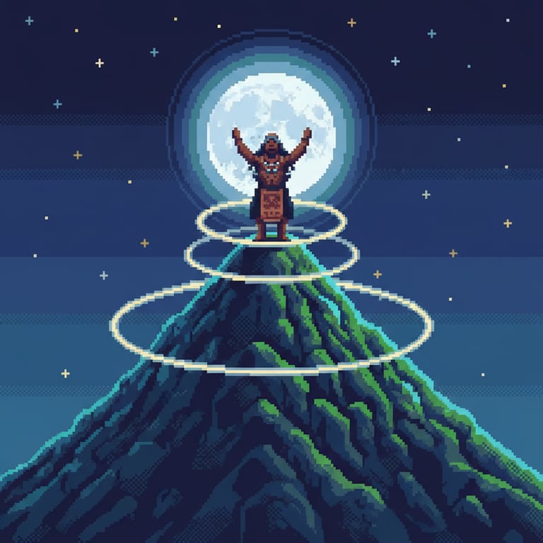 The Resonating Heart — AI-generated collectible card | Cerro El Cono 