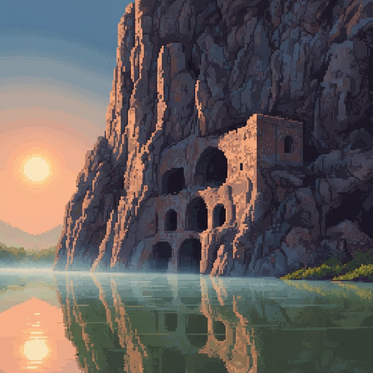 Egil: Tigris Sentinel — AI-generated collectible card | Egil Rock-Cut Castle 