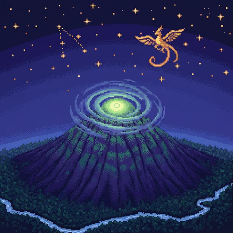 The Stargazer's Portal — AI-generated collectible card | Cerro El Cono 