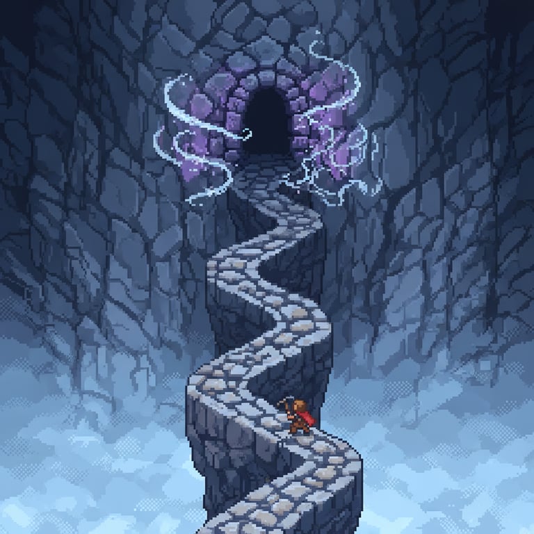 Djinn’s Treasury Ascent — AI-generated collectible card | Egil Rock-Cut Castle 