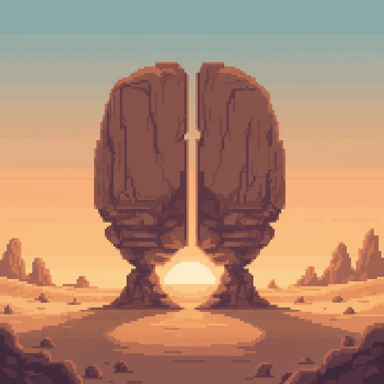 The Sundered Stone — AI-generated collectible card | The Al Naslaa Rock