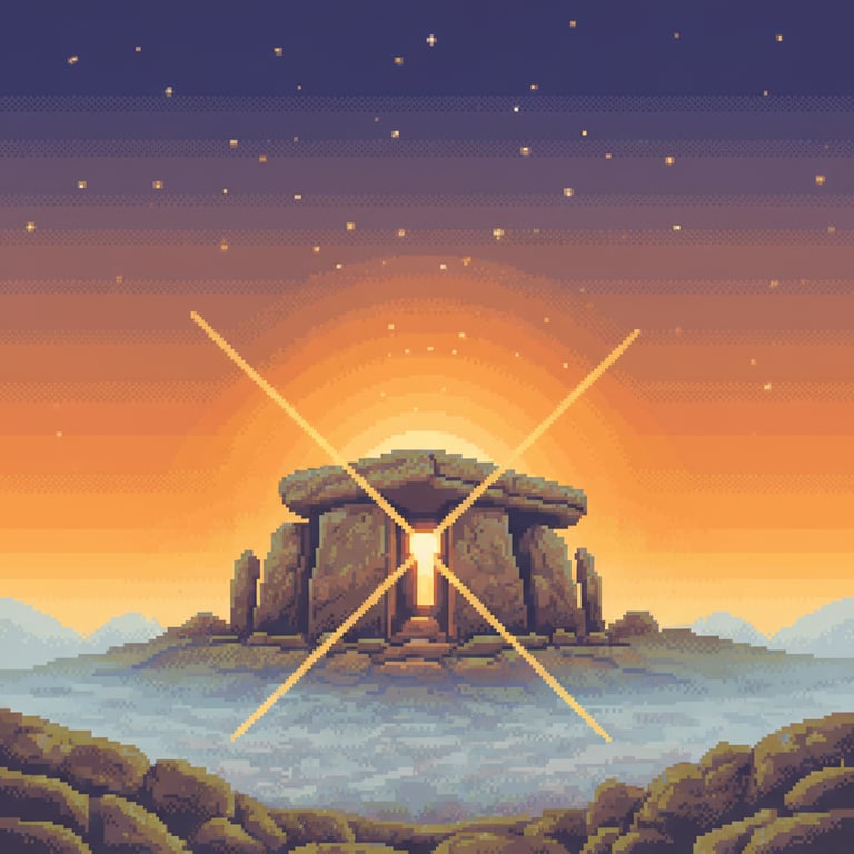 Celestial Alignment — AI-generated collectible card | Anta do Vale da Laje 