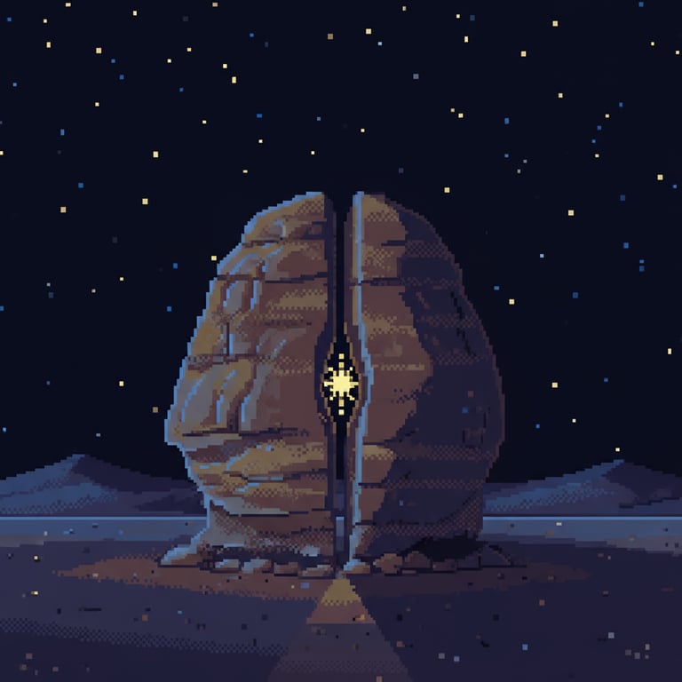 Celestial Alignment — AI-generated collectible card | The Al Naslaa Rock