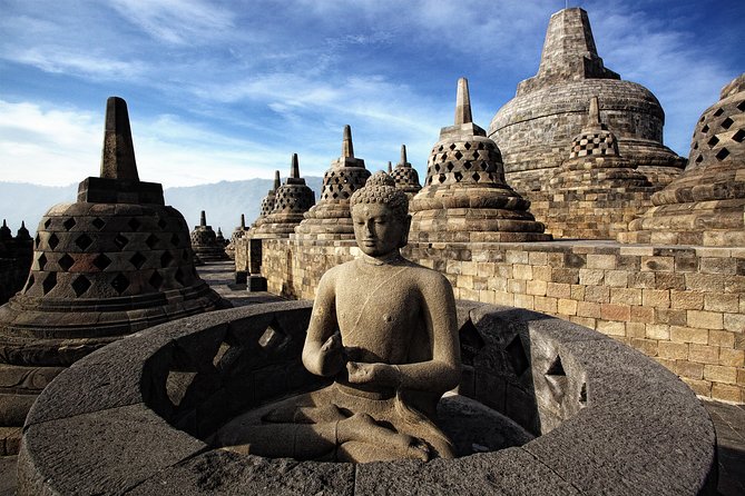 Buddha Bell Shaped Stupas Borobudur Indonesia — Borobudur Temple