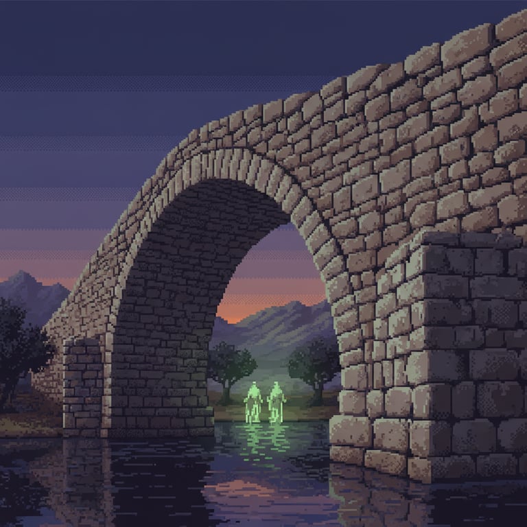 Cyclopean Giant’s Arch — AI-generated collectible card | Arkadiko Bridge