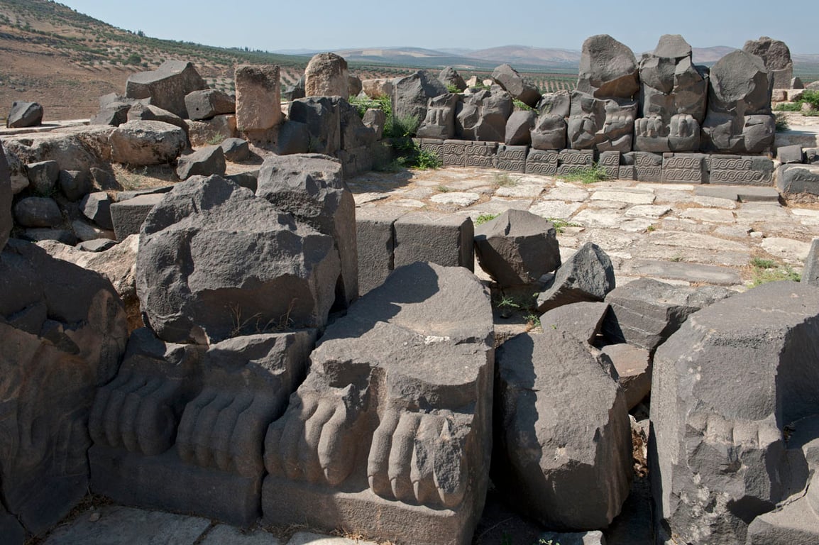 Statue Remains Ancient Ruin — Ain Dara Temple
