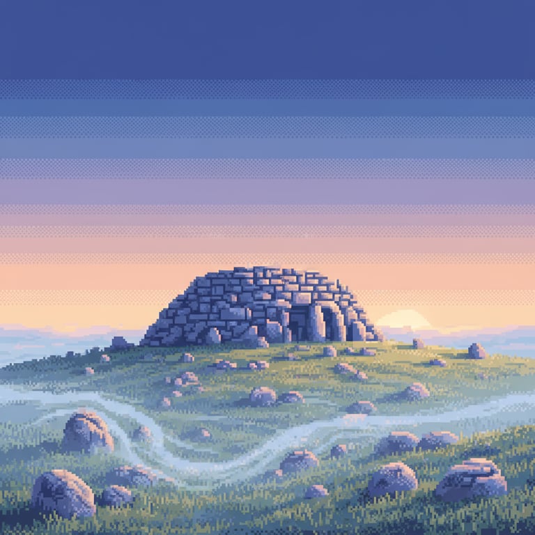 Hill of the Witch at Dawn — AI-generated collectible card | The Hag's Chair