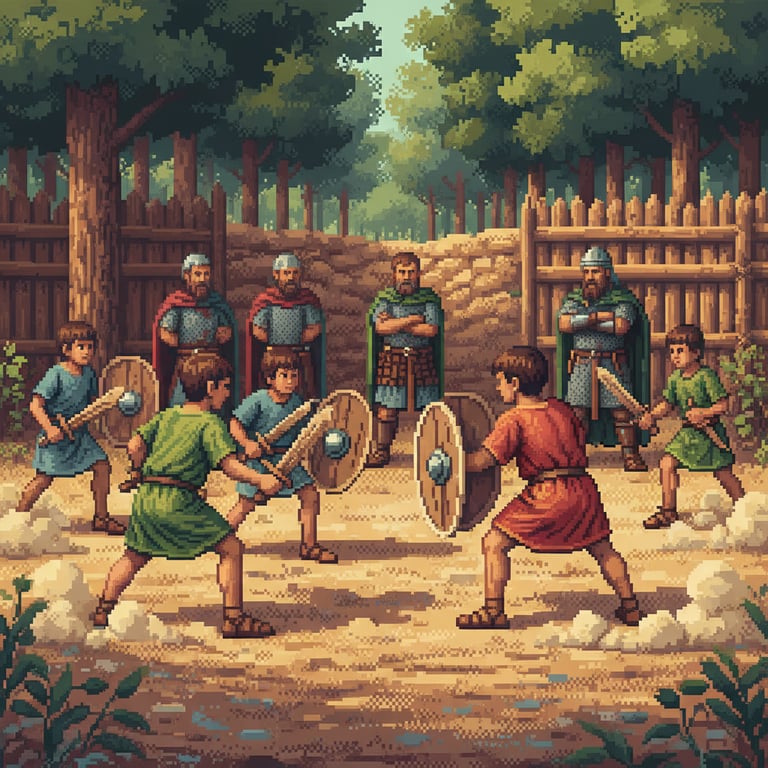 Warrior's Ascent — AI-generated collectible card | Tilisca Dacian Settlement 