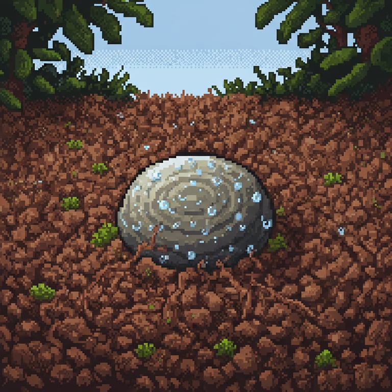 The Budding Stone — AI-generated collectible card | Trovants of Ulmet