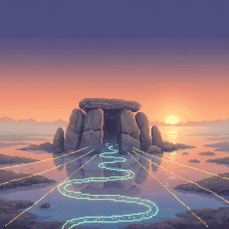 The Serpent's Breath — AI-generated collectible card | Dolmen of Guadalperal