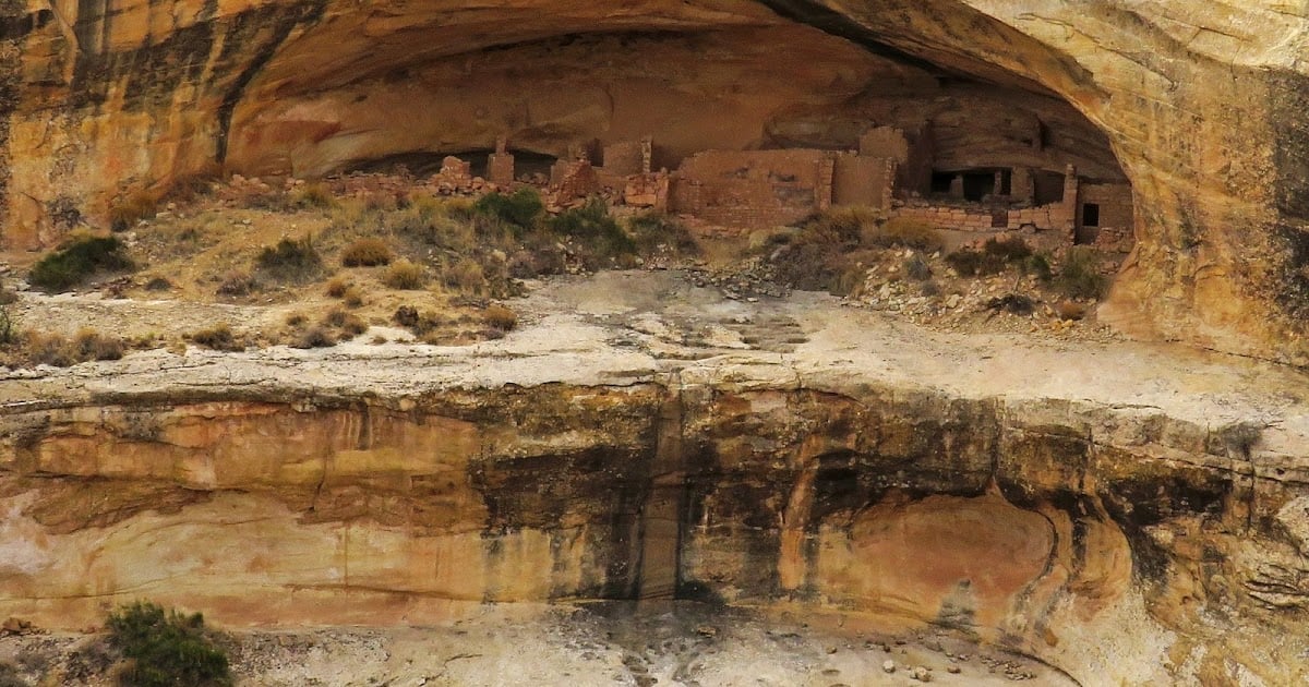 Closeup Native Ruins Utah — Butler Wash