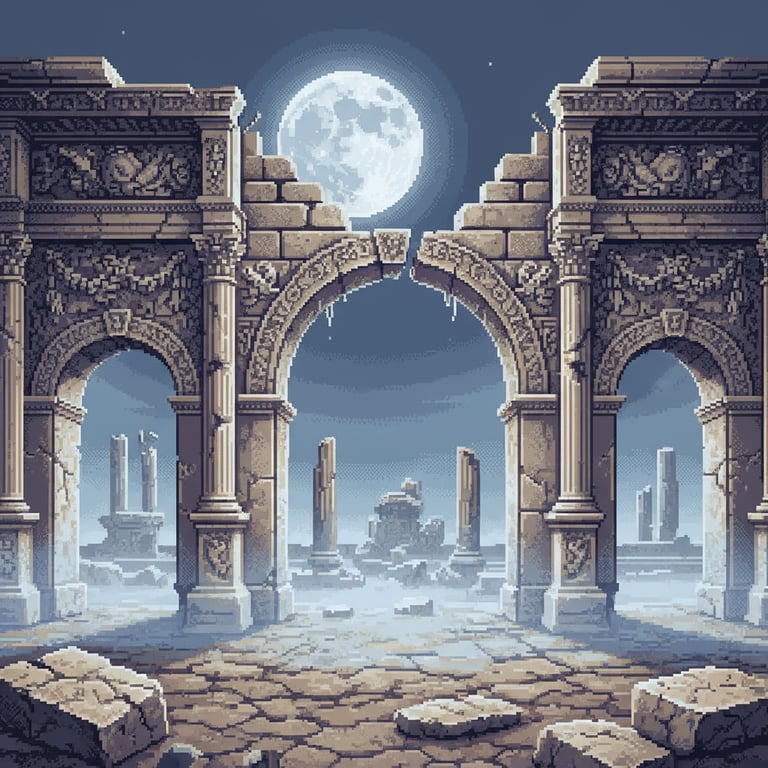 Western Mansions Echo — AI-generated collectible card | Yuanmingyuan Summer Palace