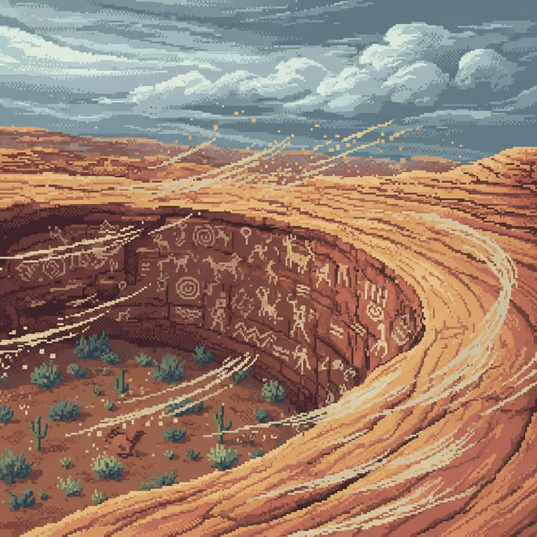 Whispers of the Wind — AI-generated collectible card | White Mountain Petroglyphs