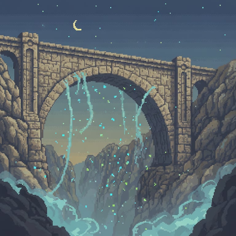 Whispers of the Watchers — AI-generated collectible card | Petrogriphia Bridge