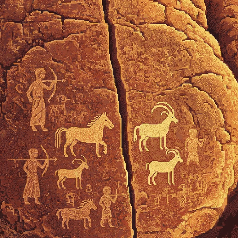 Whispers of the Ancestors — AI-generated collectible card | The Al Naslaa Rock