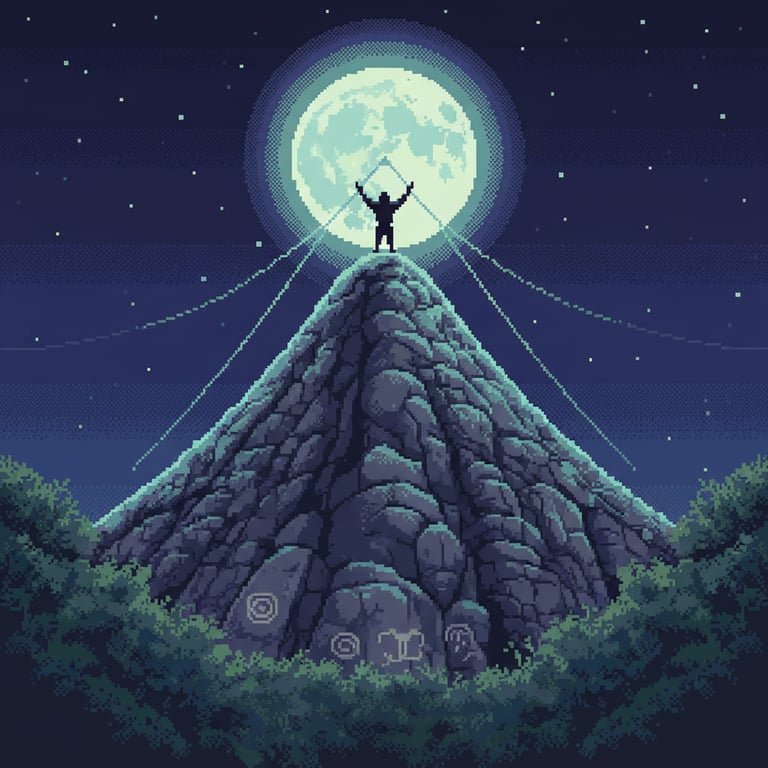 The Resonating Heart — AI-generated collectible card | Cerro El Cono 