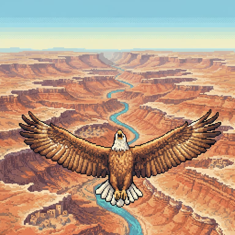 Eagle Over Butler Wash — AI-generated collectible card | Butler Wash