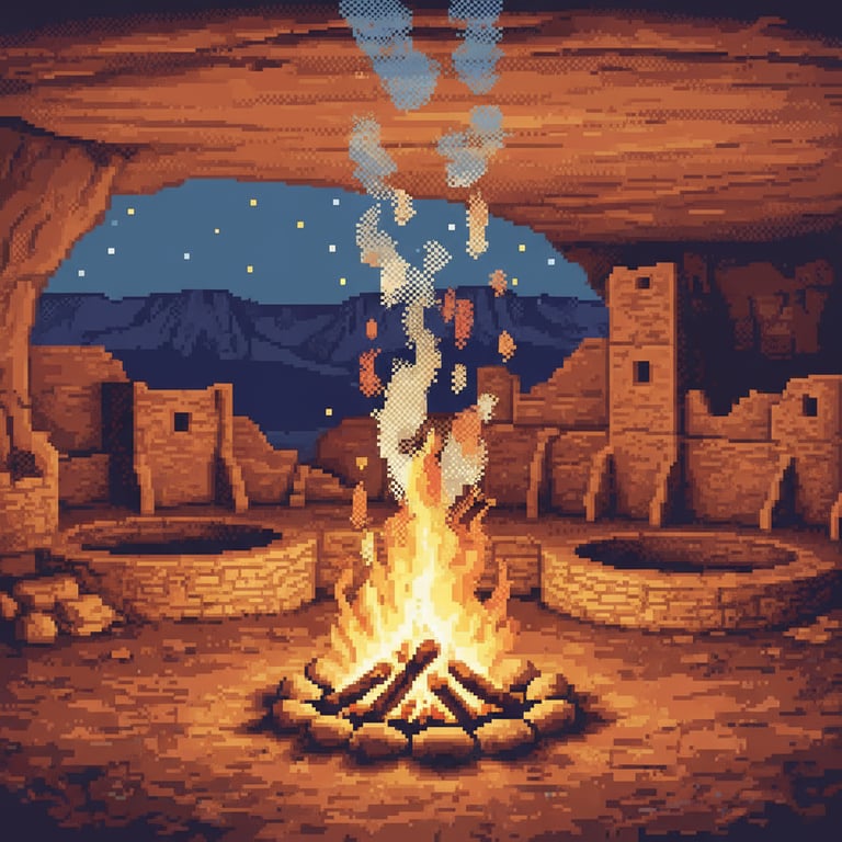 Evening Campfire Warmth — AI-generated collectible card | Butler Wash