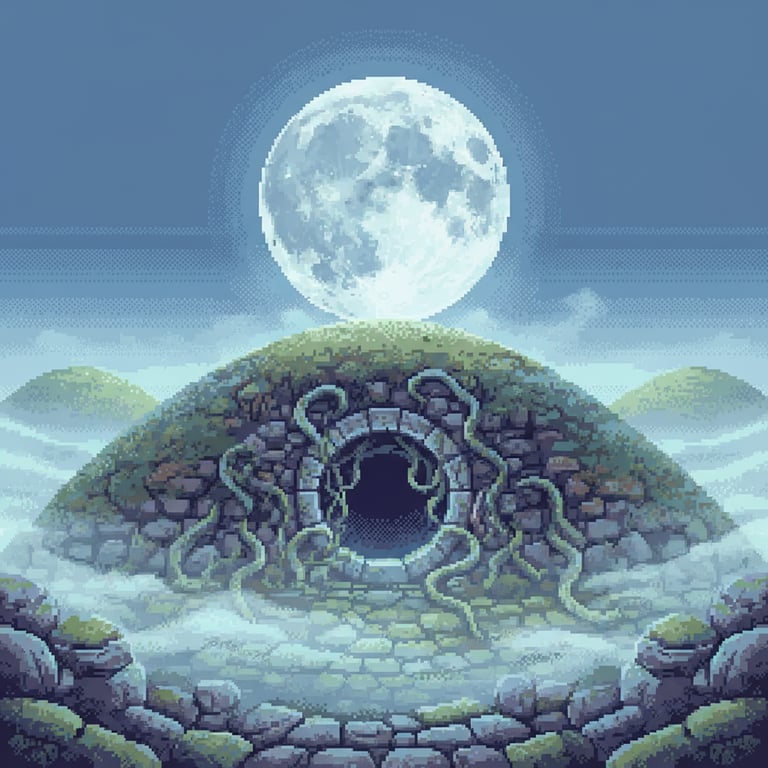Whispers of the Forbidden Chamber — AI-generated collectible card | Cerveteri Necropolis 