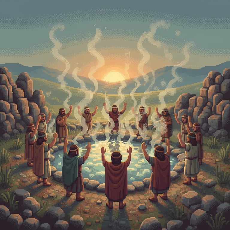 Dacian Dawn Ritual — AI-generated collectible card | Thermae Germisara